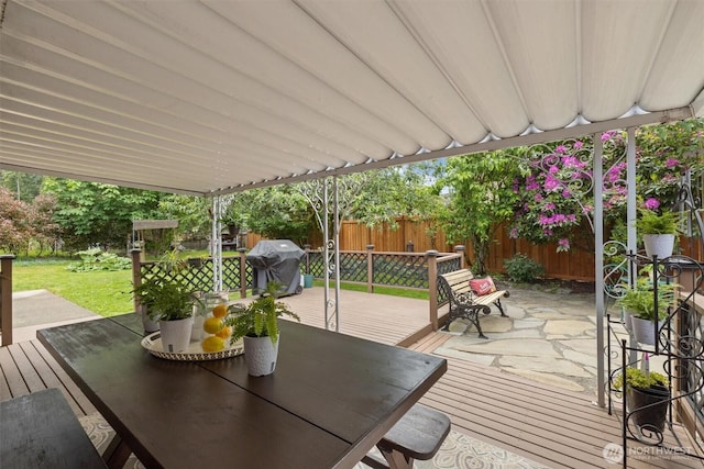 19019 Grannis Rd, Bothell, WA 98012 - deck featuring a grill, outdoor dining space, and a patio