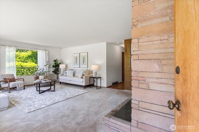 1420 Olympic Ave, Edmonds, WA 98020 - living room with carpet floors