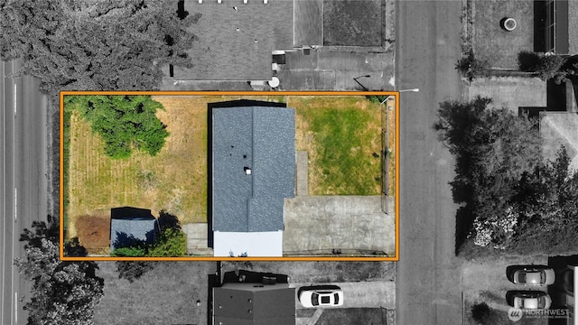 4821 101st St SW, Lakewood, WA 98499 - aerial overview of property's location featuring property boundaries highlighted