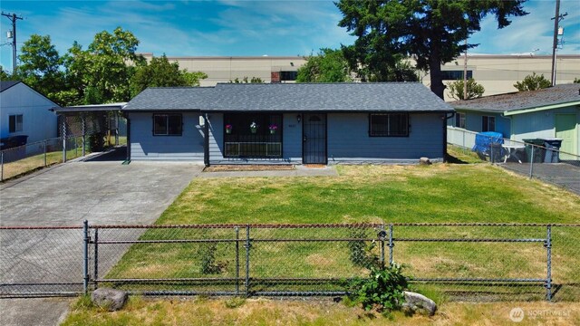 4821 101st St SW, Lakewood, WA 98499 - single story home with concrete driveway and roof with shingles