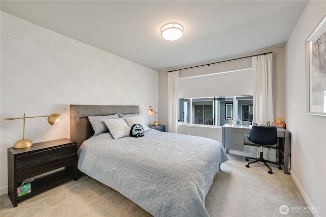 2349 N 147th St Unit B, Shoreline, WA 98133 - bedroom featuring carpet, a desk, and baseboards