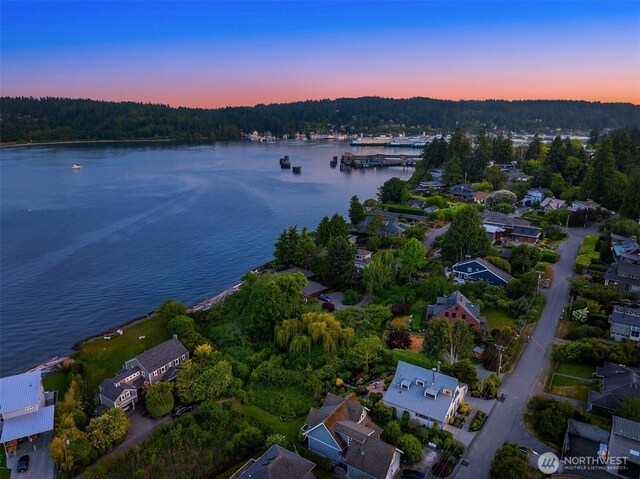1237 Hawley Way NE, Bainbridge Island, WA 98110 - view of property location with a large body of water and nearby suburban area