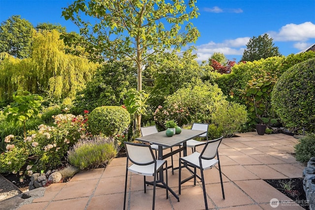 1237 Hawley Way NE, Bainbridge Island, WA 98110 - view of patio with outdoor dining area