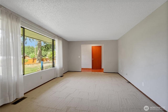 10202 Pipeline Rd E, Puyallup, WA 98373 - unfurnished room featuring light carpet, a textured ceiling, and baseboards