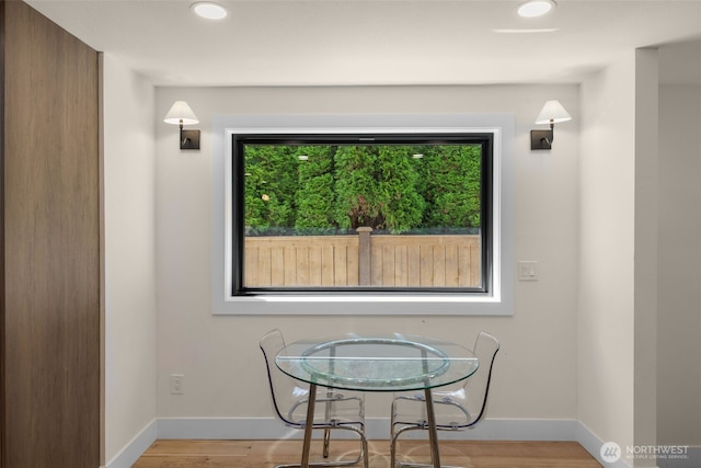 7201 Seward Park Ave S, Seattle, WA 98118 - spare room with baseboards, recessed lighting, and wood finished floors