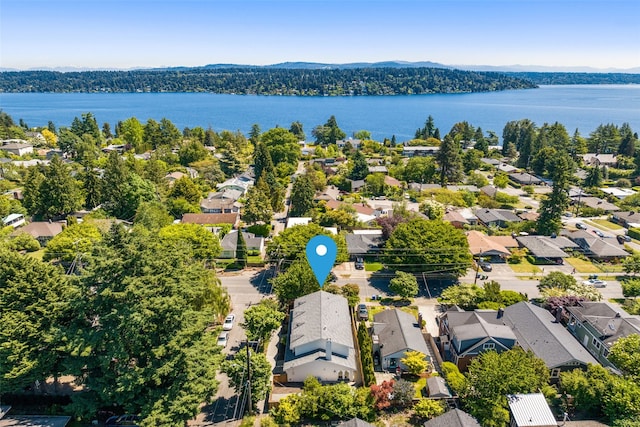7201 Seward Park Ave S, Seattle, WA 98118 - aerial perspective of suburban area featuring a nearby body of water