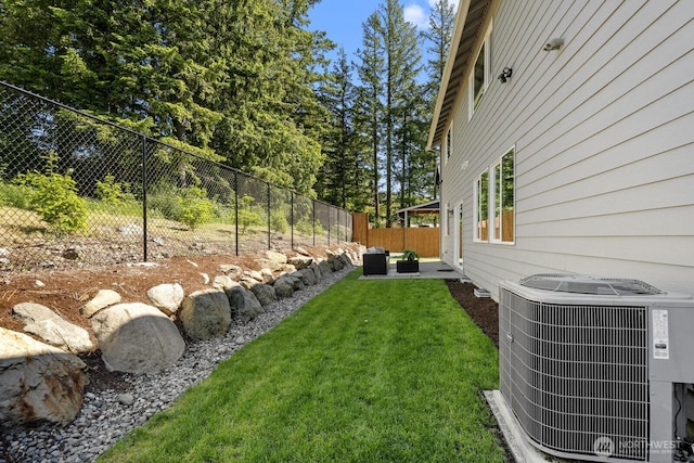 1794 Granite Way SE, North Bend, WA 98045 - view of yard featuring central AC and a patio area