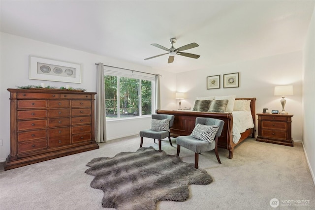 27716 NE 30th St, Redmond, WA 98053 - bedroom featuring carpet, baseboards, and a ceiling fan