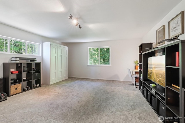 27716 NE 30th St, Redmond, WA 98053 - unfurnished living room with plenty of natural light, carpet floors, and baseboards
