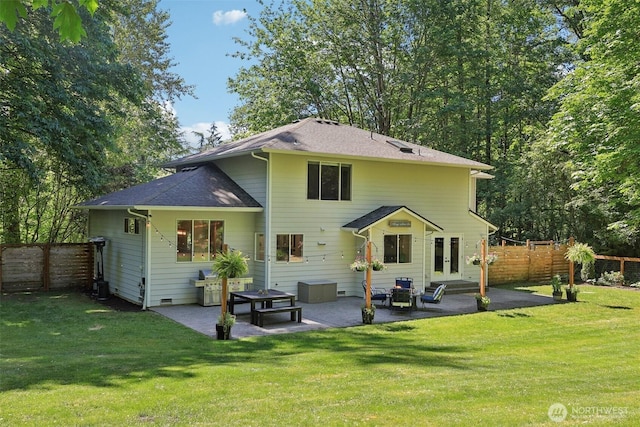27716 NE 30th St, Redmond, WA 98053 - rear view of house with a patio area and a shingled roof