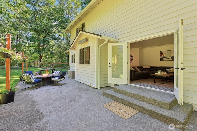 27716 NE 30th St, Redmond, WA 98053 - view of patio featuring a fire pit