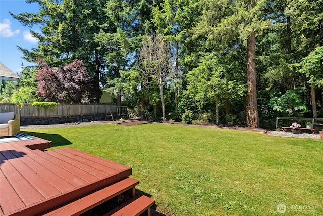 11726 130th Avenue Ct E, Puyallup, WA 98374 - view of yard featuring a deck
