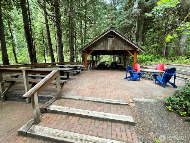 10500 Mt Baker Hwy Unit 1003, Glacier, WA 98244 - surrounding community featuring a fire pit and a gazebo