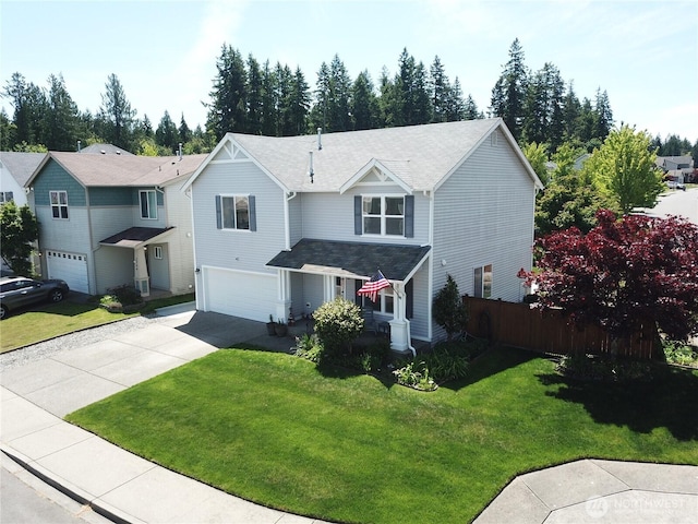 2760 SW Jabirin Way, Port Orchard, WA 98367 - traditional-style home with a garage, concrete driveway, and a shingled roof