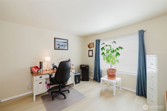 2760 SW Jabirin Way, Port Orchard, WA 98367 - office area with light wood-style floors and baseboards