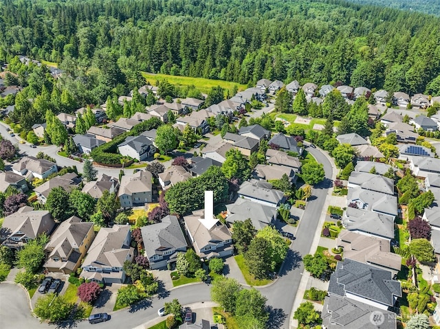27332 SE 10th Ct, Sammamish, WA 98075 - aerial view of residential area with a heavily wooded area