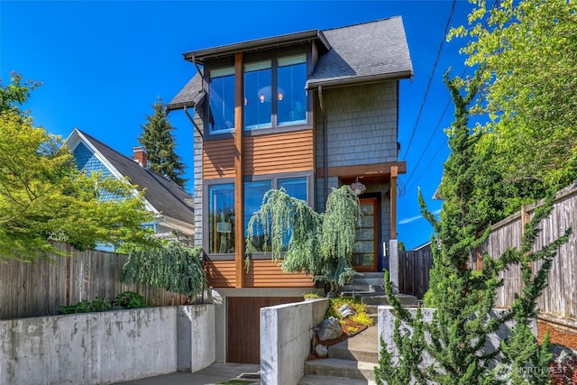 2334 N 57th St, Seattle, WA 98103 - contemporary home with a shingled roof