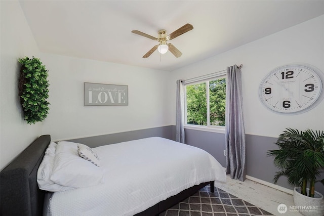 4819 Sunnyslope Rd SW, Port Orchard, WA 98367 - bedroom featuring a ceiling fan and baseboards