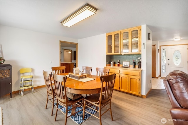 6888 Golf View Dr, Lynden, WA 98264 - dining area featuring light wood finished floors and baseboards