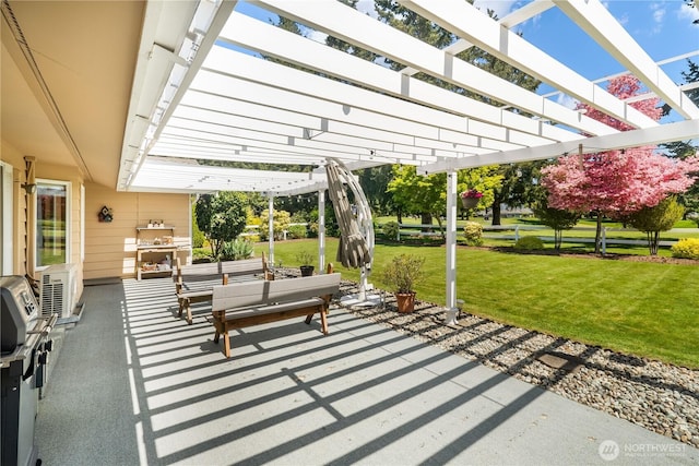 6888 Golf View Dr, Lynden, WA 98264 - view of patio / terrace with a pergola and area for grilling