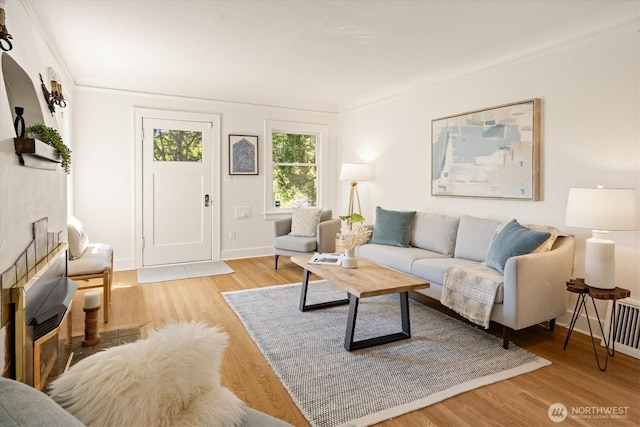 4828 38th Ave NE, Seattle, WA 98105 - living area with wood finished floors and baseboards