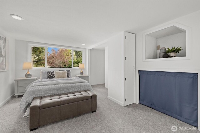 325 NE 178th St, Shoreline, WA 98155 - bedroom featuring carpet, baseboards, and recessed lighting