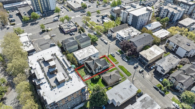 1526 NW 53rd St, Seattle, WA 98107 - aerial view of property's location with property parcel outlined