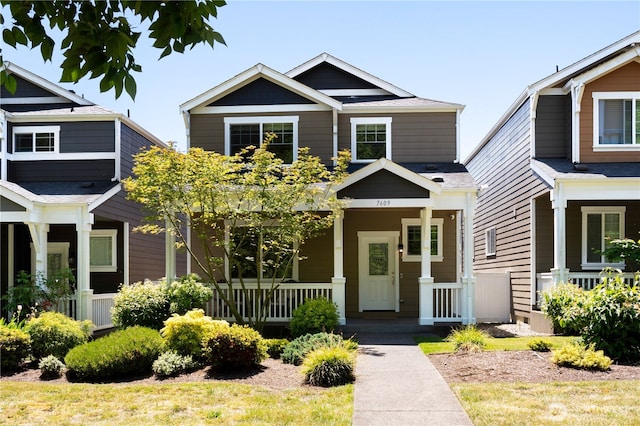 7609 Columbia Way NE, Lacey, WA 98516 - craftsman-style house featuring a porch