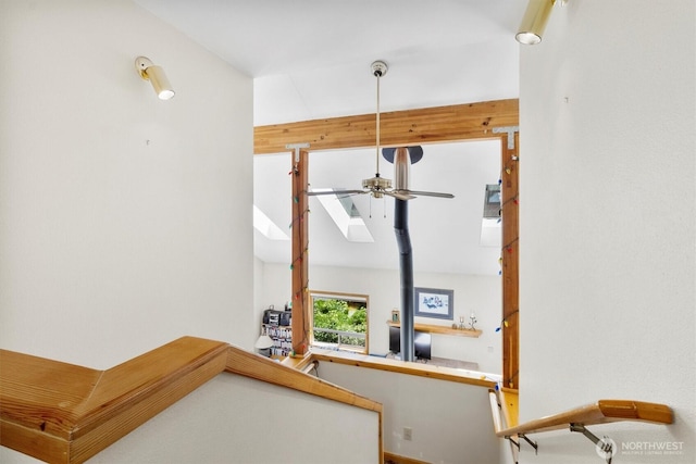 7101 Rainier Way, Glacier, WA 98244 - staircase with a ceiling fan