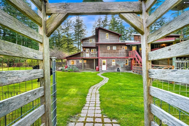 3542 Constitution Rd, Lummi Island, WA 98262 - rear view of house featuring an exterior structure