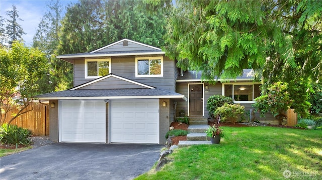 19802 33rd Dr SE, Bothell, WA 98012 - split level home with driveway, roof with shingles, and an attached garage