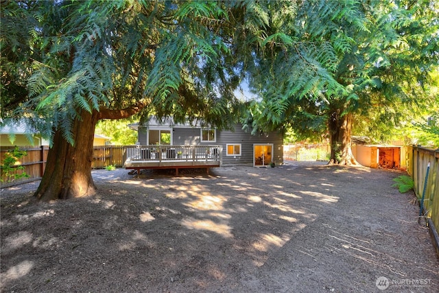 19802 33rd Dr SE, Bothell, WA 98012 - rear view of property featuring a deck and a fenced backyard