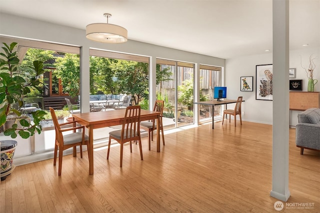 2043 N 78th St, Seattle, WA 98103 - dining space with light wood-style flooring and an office area