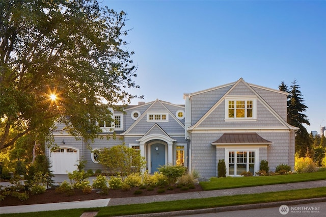 1848 77th Ave NE, Medina, WA 98039 - shingle-style home featuring a standing seam roof and metal roof