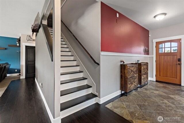 22306 137th Ave E, Graham, WA 98338 - foyer featuring baseboards and stairs