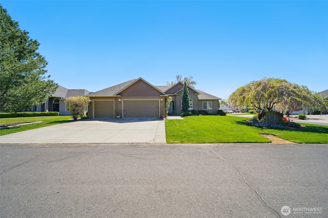 832 SE Vintage Way, College Place, WA 99324 - ranch-style home featuring an attached garage, concrete driveway, and a front yard