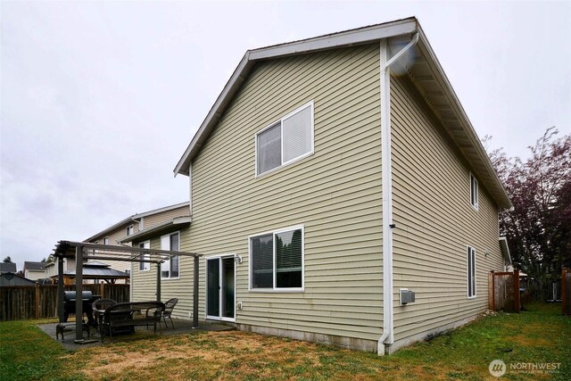 15437 104th Way SE, Yelm, WA 98597 - back of property featuring a gazebo and a patio area