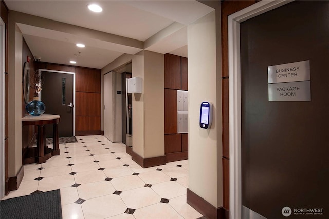 220 1st St Unit 409, Kirkland, WA 98033 - corridor with recessed lighting and baseboards