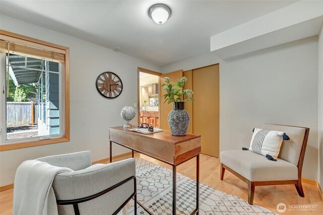 3222 107th Ave SE, Bellevue, WA 98004 - office area featuring light wood-style flooring