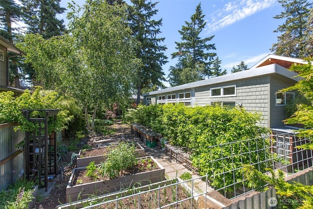 1650 Cherry St, Port Townsend, WA 98368 - view of yard featuring a vegetable garden
