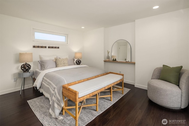 2031 Fairview Ave E Unit E, Seattle, WA 98102 - bedroom featuring wood finished floors, baseboards, and recessed lighting