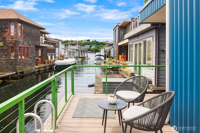 2031 Fairview Ave E Unit E, Seattle, WA 98102 - balcony with a water view and wine cooler