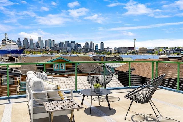 2031 Fairview Ave E Unit E, Seattle, WA 98102 - view of patio with a skyline view