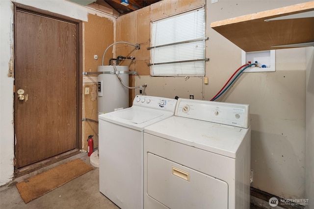 16817 21st Ave E, Spanaway, WA 98387 - laundry area featuring independent washer and dryer and strapped water heater