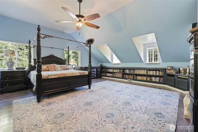 15329 Mckee Ln SE, Yelm, WA 98597 - bedroom featuring lofted ceiling and wood finished floors