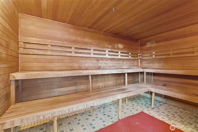 2600 2nd Ave Unit 504, Seattle, WA 98121 - relaxing sauna with wood walls and wood ceiling
