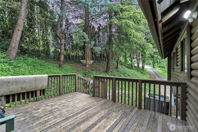 214 Inglewood Dr, Longview, WA 98632 - deck with central AC unit