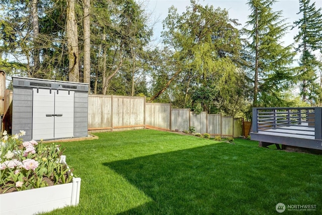 628 163rd Ave SE, Bellevue, WA 98008 - view of yard with a wooden deck