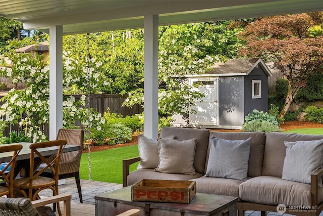 7834 SE 75th Pl, Mercer Island, WA 98040 - view of patio / terrace featuring an outdoor living space