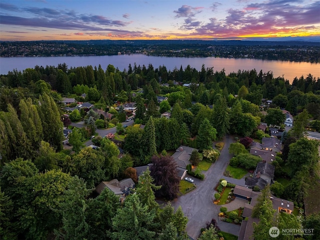 7834 SE 75th Pl, Mercer Island, WA 98040 - aerial overview of property's location with a nearby body of water